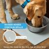 image:imageAquapaw 1Pack NonSlip Pet Feeding Mat  Medium  19 x 12  Waterproof Eating Surface Dishwasher Safe amp Easy to Clean  Raised Edges to Contain Spills  Pet Food amp Water Mat  GreyGrey