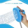 image:imageAquapaw 5in1 Horse amp Dog Bath Brush amp Curry Comb  XL Blue Silicone  Includes 3ft Shower Hose Attachment amp Adapter  Adjustable Spray Scrub Massager  Great for Horses amp Big DogsXLarge