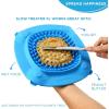 image:imageAquapaw Dog Bath Lick Mat  2Pack XL Blue  Slow Feeder Mat amp Dog Treat Container with Suction Cup  Shower Peanut Butter Holder amp Bathing Distraction Aid1Pack XL
