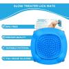 image:imageAquapaw Dog Licking Mat  Suction Slow Feeder amp Feeding Mat  Bath Toy Dispenser for Dog Bath Toys amp Grooming Treats  Grooming Lick Pad for Peanut Butter Treat amp Shower Snack Holder  Blue1Pack XL