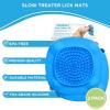 image:imageAquapaw Dog Licking Mat  Suction Slow Feeder amp Feeding Mat  Bath Toy Dispenser for Dog Bath Toys amp Grooming Treats  Grooming Lick Pad for Peanut Butter Treat amp Shower Snack Holder  Blue2Pack XL