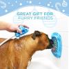 image:imageAquapaw Dog Licking Mat  Suction Slow Feeder amp Feeding Mat  Bath Toy Dispenser for Dog Bath Toys amp Grooming Treats  Grooming Lick Pad for Peanut Butter Treat amp Shower Snack Holder  Blue1Pack XL