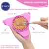 image:imageAquapaw Lick Mat for Dogs 2Pack Suction Cup Dog Slow Feeder Pad amp Licking Mat for Peanut Butter Treats  Calming Dog Bathing Aid Stress Relief amp Mental Stimulation for All Breeds  Pink2Pack Regular