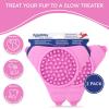 image:imageAquapaw Lick Mat for Dogs 2Pack Suction Cup Dog Slow Feeder Pad amp Licking Mat for Peanut Butter Treats  Calming Dog Bathing Aid Stress Relief amp Mental Stimulation for All Breeds  Pink2Pack Regular