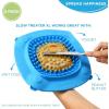 image:imageAquapaw Lick Mat for Dogs with Suction Cups  XL Blue 1Pack  Slow Feeder Lick Pads for Dogs amp Grooming Enrichment  Food Mat for Peanut Butter Treats2Pack XL