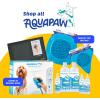 image:imageAquapaw Suction Cup Lick Mat for Dogs  Bath Time Lick Mat for Bathtub  Mental Stimulation Slow Feeder Pad  Peanut Butter Treat Holder  2Pack Regular Blue2Pack XL  Small