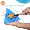 image:imageAquapaw Suction Cup Lick Mat for Dogs  Bath Time Lick Mat for Bathtub  Mental Stimulation Slow Feeder Pad  Peanut Butter Treat Holder  2Pack Regular Blue2Pack Regular
