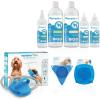 image:imageAquapaw Suction Cup Lick Mat for Dogs  Bath Time Lick Mat for Bathtub  Mental Stimulation Slow Feeder Pad  Peanut Butter Treat Holder  2Pack Regular Blue1Pack XL
